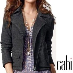 CAbi Indie Moto Sweater Jacket Style #775-Size XS